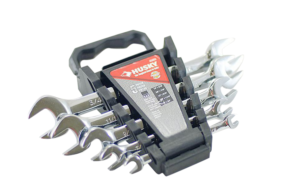 Husky Taiwan 5pc Metric or Imperial SAE/AF Double Open End Spanner