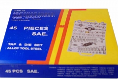 45pc Screw Thread Tap & Die Set Alloy Tool Steel Metric or Imperial / SAE set