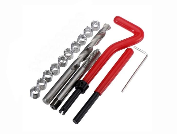 15pc Car Engine Helicoil Thread Repair Kit Insert Break Pin Hand Tap M9