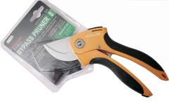 HRC59-61 205mmL Hard Chrome Bypass Pruner Shears Thick Cloth Upholstery