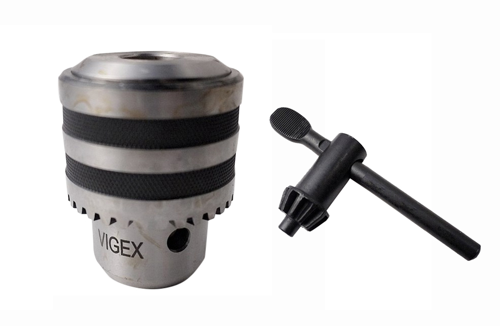 B22 Taper Mounted ThreeJaw Metal Drill Chuck with Key 520mm