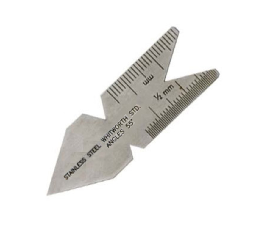 SS Steel Centre Gauge Fish Tail Screw Thread Pitch Cutting Gauge