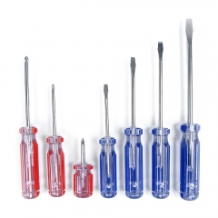 7pc Screwdriver Magnetic Tip Crystal Color-Coded Jumbo Handle Phillips/Slotted